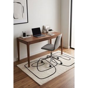 Modern Hand Tufted Abstract Line Art Area <b>Rug</b> Wool Cotton Contemporary Living Room Bedroom Decorative Floor Carpet <b>Rug</b> For Sale - Product Image 5