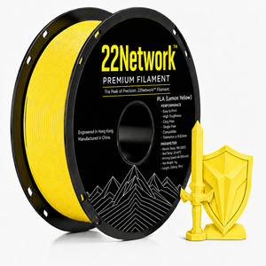 Filamento PLA Amarillo Limón 22Network de 1.75mm, Bobina de 1KG, Filamento para Impresora 3D Industrial de Alta Velocidad 300mm/s, Directo de Fábrica OEM ODM - Product Image 1