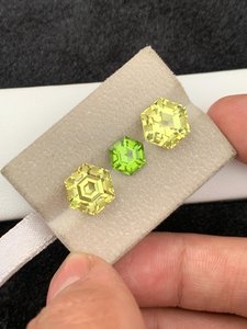 Cuarzo limón natural, peridoto, piedras facetadas amarillas y verdes para la fabricación de joyas, anillos, colgantes, collares, cristal. - Product Image 3