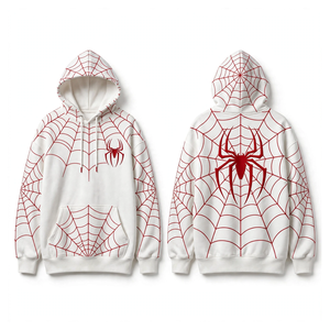 Sudadera con capucha SPIDER WEB de alta calidad, muy moderna y elegante para uso casual y al aire libre. - Product Image 1