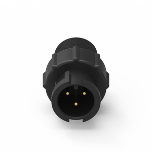 Conector Industrial Impermeable IP67 de Latón de 3 Pines con Carcasa de Nylon Moldeada y Cable - Product Image 3