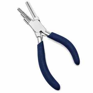 Pince à former des anneaux multi-barils avec poignée bleue 5/7/10mm, outil de fabrication de bijoux en acier inoxydable pour la création de boucles, anneaux et pendentifs - Product Image 6