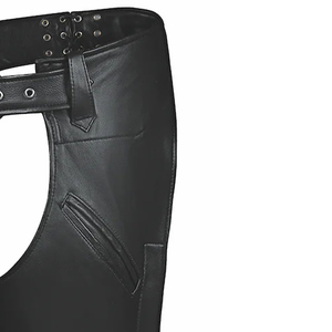 2026 Premium Quality Customized Logo Western Style Full Leather <b>Chaps</b> Lightweight Men OEM/ODM Service Wholesale - Product Image 4