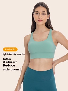 Women Summer Cross Back Yoga Sports <b>Bra</b> Lightweight High Strength Shockproof Breathable <b>Plus</b> <b>Size</b> Fitness <b>Bra</b> - Product Image 4