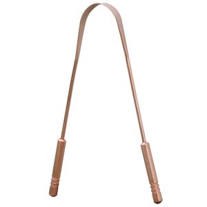 Smooth Edge Copper Tongue Scraper for Comfortable Use Removes Bacteria and Keeps Mouth Fresh from Indian Manufacturer - Product Image 2