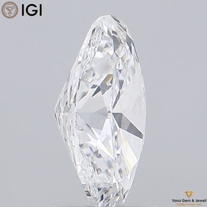 Diamant CVD ovale de 2,00 carats, couleur D, clarté VS1, certifié IGI, pour bijoux en or pour homme - Product Image 5