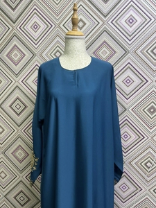 Best Quality Hand Embroidered Beaded Vintage Premium Nida Abaya Anti-Pilling Meera Fashion Designers Indian/Pakistani V Neck - Product Image 6