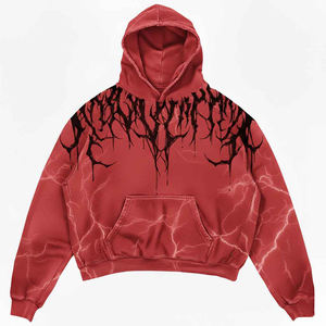 Sweat-shirts à capuche délavés personnalisés avec votre propre design, faible MOQ, livraison rapide, 100 % coton French Terry, design personnalisé, sweats décontractés pour hommes - Product Image 4