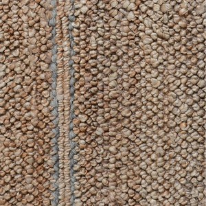 Tapis de sol rectangulaire en jute rayé, style ferme, tissage plat, avec envers antidérapant, pour salon, à poils ras et fins - Product Image 5