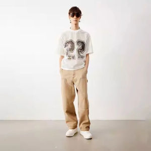 Camisetas de Lona Oversize para Hombre, Estilo Urbano, Ecológicas, Transpirables, Hechas a Medida, de Alta Calidad, Venta al Por Mayor - Product Image 2