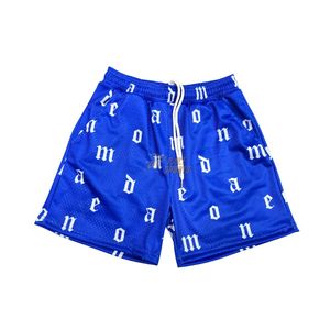 Shorts de basket-ball en maille à sublimation à carreaux rouges, respirants, à séchage rapide, décontractés, légers, pour la salle de sport - Product Image 4