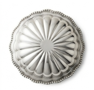Beurrier rond en argent avec couvercle hermétique pour une conservation optimale, design classique, vaisselle de cuisine - Product Image 4