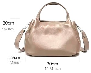 Sac fourre-tout Royaa en cuir de vache véritable pour femme, grand format, souple, à porter à l'épaule ou en bandoulière, sac à main de créateur pour tous les jours, fermeture éclair tendance - Product Image 3