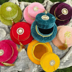 Velvet <b>Party</b> <b>Boxes</b> for dry fruits, sweets, jewelry and premium gifting matkis luxury gift traditional look gifts for guests - Product Image 3