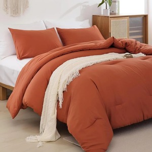 Ensemble de couette moderne 3 pièces, garnissage en polyester, lavable, pour la maison - Product Image 4