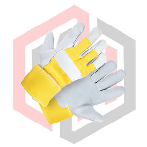 Gants de travail en cuir grainé résistants aux déchirures, respirants, antistatiques, paume en cuir sans silicone, sans poudre, pour la lutte contre les incendies - Product Image 2