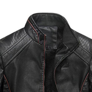 OEM ODM Acceptable <b>Sheepskin</b> Leather <b>Jackets</b> And Coats Good Quality Leather Made Zipper Closure Mens Leather <b>Jacket</b> Waterproof - Product Image 5