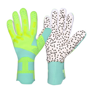 Football Goalkeeper Gloves Full Finger PU Polyester Spandex Non-Slip Breathable Adjustable Wrist <b>Strap</b> Pull on Unisex Sports - Product Image 2