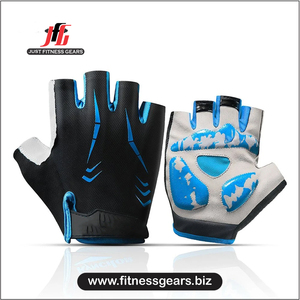 Gants de cyclisme mi-doigts en cuir véritable de haute qualité, blancs, pour la course estivale et hivernale - Product Image 1