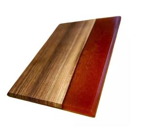 Ensemble de plats de service rectangulaires en bois poli, design moderne, faits à la main, écologiques, pour les fêtes - Product Image 4