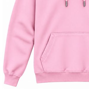 <b>Men</b> Light <b>Pink</b> Pullover <b>Hoodie</b> Plain Long Sleeve Casual Sweatshirt Custom Logo Streetwear Sportswear Gym Top Shoukat Apparel M - Product Image 4