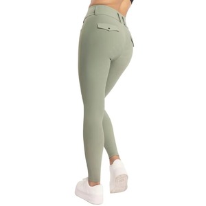 Pantalones de equitación antideslizantes personalizados de gran venta para mujer, ropa ecuestre deportiva, pantalones de montar a caballo - Product Image 2