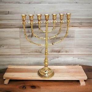 Menorah Judía, Estrella de David, Candelabros Mesiánicos Plateados Hechos a Mano, Decoración Navideña para el Hogar, Actividades Religiosas, Iglesia - Product Image 4