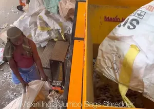 Best Jumbo Bags Crushing Machine Double Shaft Semi Automatic Electric Plastic Crushing Machine 1000 Kg/Hr for Industrial - Product Image 5