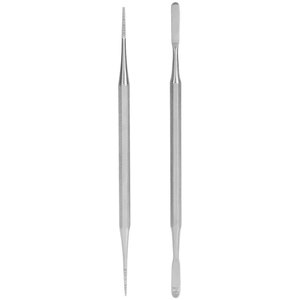 Lime à ongles double face en acier inoxydable pour ongles incarnés, avec design à queue courbée pour un soin des ongles efficace et une pédicure optimale - Product Image 1