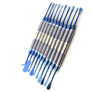 Sambrialmed International - Juego de 10 Elevadores de Periósteo para Implantes Dentales, en Caja Plateada, Manuales, con Certificación CE, Reutilizables - Product Image 4