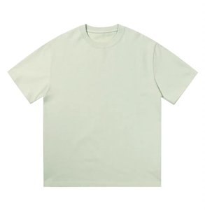 T-shirt pour homme de haute qualité, 100% coton, poids lourd, manches courtes, coupe ample, logo personnalisé, tissu tricoté respirant et écologique - Product Image 3