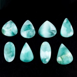 Hemmimorphite naturelle Agate bleue, lot en gros, cabochons, bijoux en vrac, commande personnalisée, fortement recommandé, haute qualité, taille 10-30mm - Product Image 3