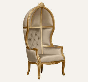 Silla de Trono de Lujo Hecha a Mano, Duradera, Estilo Clásico Real, de Madera de Caoba, para Sala de Estar, Apartamento u Hotel - Product Image 2