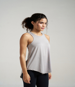 Women Sports Polyester <b>Racer</b> <b>Back</b> Tank <b>Top</b> Breathable Quick Dry Sleeveless Gym Fitness Workout Running Yoga Activewear - Product Image 2