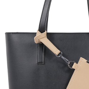 Women's Genuine Leather <b>Tote</b> <b>Bag</b> Solid Color Minimalist Open Top Daily Use All Seasons Fashionable - Product Image 6