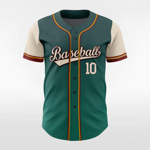 Maillot de baseball respirant sublimé sur mesure, entièrement boutonné, équipement d'équipe, veste de baseball aux couleurs vives pour hommes - Product Image 2