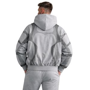 Sudaderas con Capucha Personalizadas con Estampado Abstracto para Hombre, Sudadera de Algodón y Felpa para Hombre, Ropa Urbana de Alta Calidad, Bajo MOQ, Fabricación al por Mayor - Product Image 2