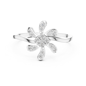 Fabrication de boucles d'oreilles personnalisées 10K en argent et diamants de laboratoire - Product Image 5