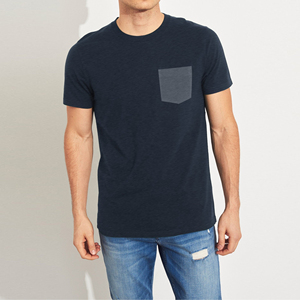 T-shirts pour hommes de haute qualité 100% coton, style simple avec poche avant, streetwear, vente de t-shirts de haute qualité 210 g/m² - Product Image 3