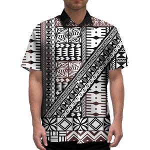 <b>Men's</b> <b>Hawaiian</b> <b>Shirt</b> Short Sleeve Button-Up Turn-Down Collar Tropical Floral Print Knitted Blue Yellow Summer Vacation - Product Image 2