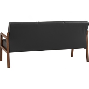 Modern Three Seater <b>Sofa</b> Solid <b>Wood</b> <b>Frame</b> Comfortable Triple Seater Lounge Chair for Contemporary Apartment and Home Living Room - Product Image 4