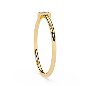 Anillos delicados en forma de estrella con diamantes naturales de corte brillante redondo, joyería de oro macizo de 18k para fiestas, regalo, joyería certificada por IGI. - Product Image 3
