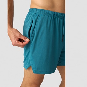 Pantalones Cortos Deportivos Retro Lisos al por Mayor, Pantalones Cortos de Baloncesto de Color Sólido Transpirables para Entrenamiento al Aire Libre para Hombre, Hechos en Bangladés - Product Image 4