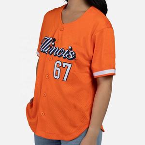 Fabricantes de camisetas de béisbol para mujer El mejor nuevo estilo Conjuntos de uniformes transpirables en todos los tamaños a precios al por mayor - Product Image 2