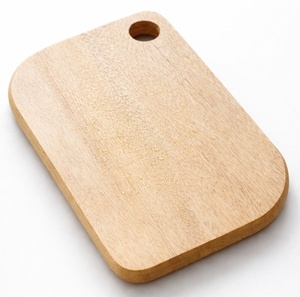 Natural <b>Rubber</b> Wood Cutting Board Rectangular Chopping <b>Block</b> With Hanging Hole Custom Kitchenware Wholesale Accessories Set - Product Image 1