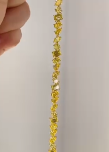Bracelet en or jaune 10K 14K 18K avec diamants multi-tailles, élégant et personnalisé par ANSTER Factory, pour un cadeau de fiançailles ou d'anniversaire pour femme - Product Image 3