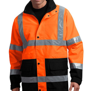 Hi-Vis Workwear <b>Jacket</b> Reflective Safety <b>Jacket</b> for Construction & Road <b>Workers</b> - Product Image 3