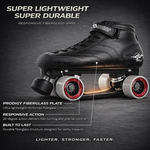 Paquete de Patines de Roller Derby Bont Prostar, Bota Vegana Termomoldeable con Placa Prodigy - Product Image 5