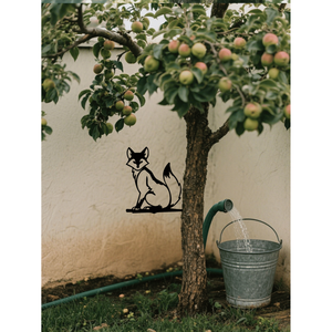 CIFbuy Decorazione Rustica Stile Fattoria, Arte Murale Vintage a Forma di Ceppo d'Albero, Insegna con Silhouette di Animale in Ferro Nero, Cartelli in Legno per Interni/Esterni - Product Image 2
