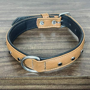 Collier pour chien en cuir de vache véritable de style occidental 2026, collier en cuir véritable de haute qualité, vente en gros pour chiens de petite, moyenne et grande taille - Product Image 4